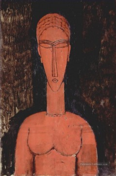 un buste rouge 1913 Amedeo Modigliani Peinture à l'huile